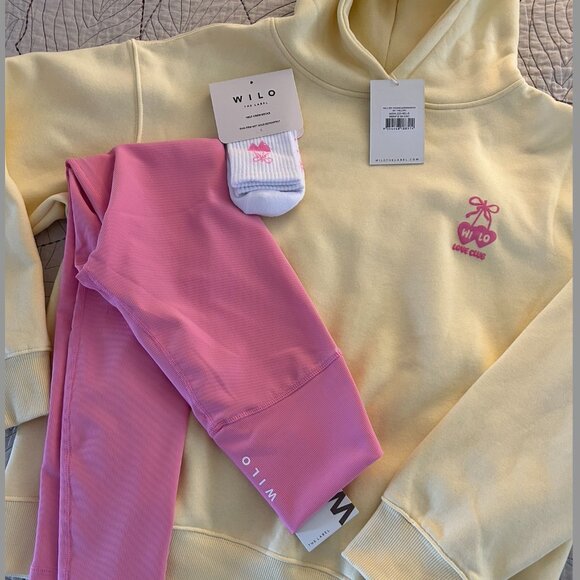 NWT Wilo the Label Hoodie Leggings Socks Set Small - Picture 2 of 11